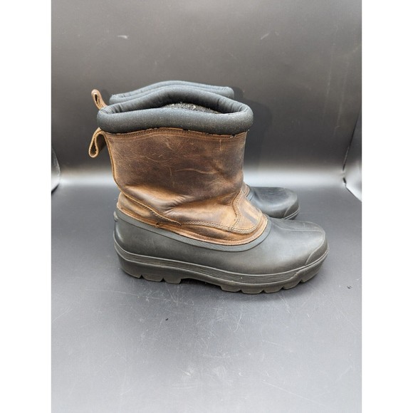 Bass Woman's 9M Rockingham Waterproof Fleece Lined Duck Boots Brown LEATHER - Picture 7 of 12